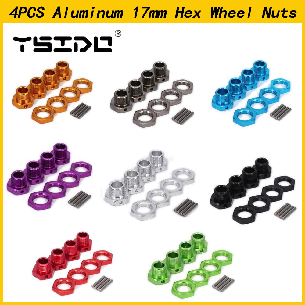 Wheel Hex Adapter - 4PCS YSIDO Aluminum 17mm Hex Wheel