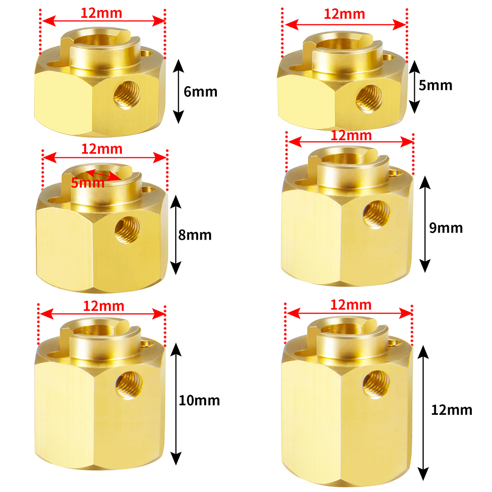 AXSPEED 4Pcs 5/6/8/9/10/12mm W - đánh giá và giá Wheel Hex Adapter