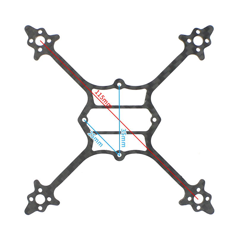 115mm Wheelbase Bottom Plate 3 - đánh giá và giá Rc Hobby Warehouse